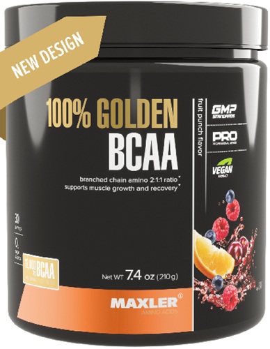 Maxler Golden ВСАА 210г Фруктовый Пунш банка