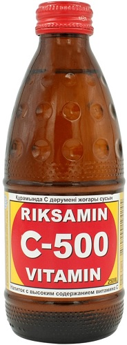 Vitamin C-500 drink Напиток 250мл с сахаром газир. с витаминами