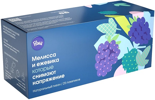 Floris Чайный напиток Мелисса и Ежевика ф/п 25шт 37,5г