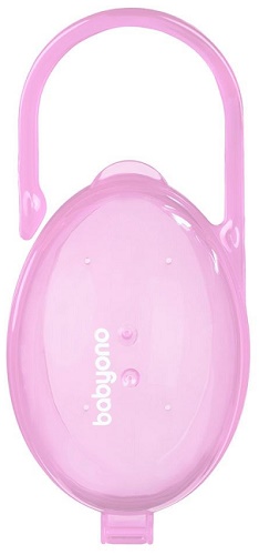 Контейнер для пустышки BABYONO 0м+ арт.528/04 розовый