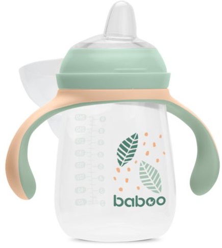 Поильник 12м+ BABOO с носиком 260 мл Peachy Keen
