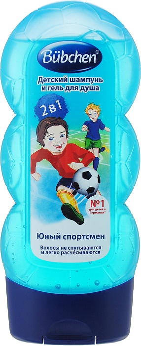 BUBCHEN Шампунь и гель для душа детский Юнный Спортсмен  230 мл