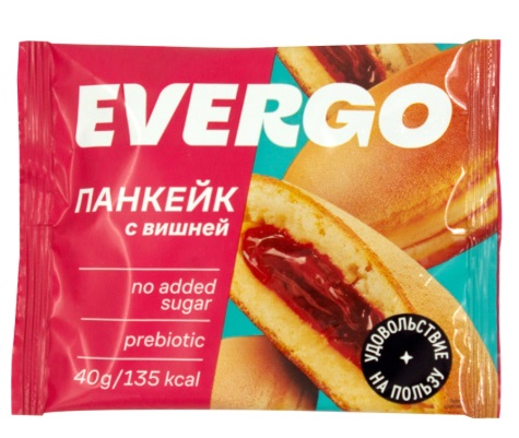EVERGO Панкейк с вишней без сахара 40 гр