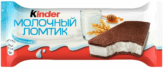 Пирожное Молочный ломтик с молоч. начинкой 28г Kinder