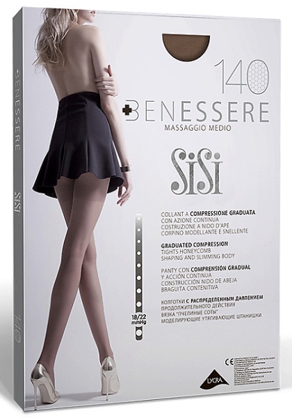Колготки женские Sisi Benessere 140 den Nero 2
