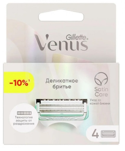 Кассеты сменные GILLETTE Venus Satin Care (4шт) 81743202