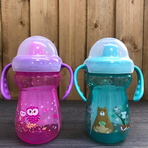 Поильник 6м+ MAMASTORE 360 мл с Ручками Непроливайка арт.S20 цв.в асс.
