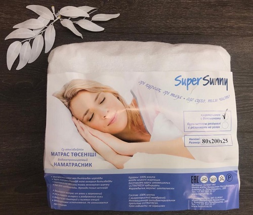 SUPER SUNNY Наматрасник водонепроницаемый 80*200*25см