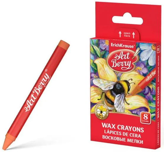 Восковые мелки 8 цветов Art Berry
