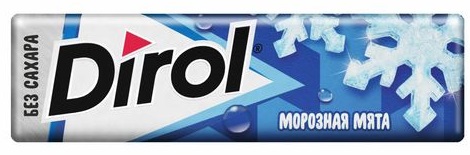 DIROL Жевательная резинка Морозная мята 10 шт