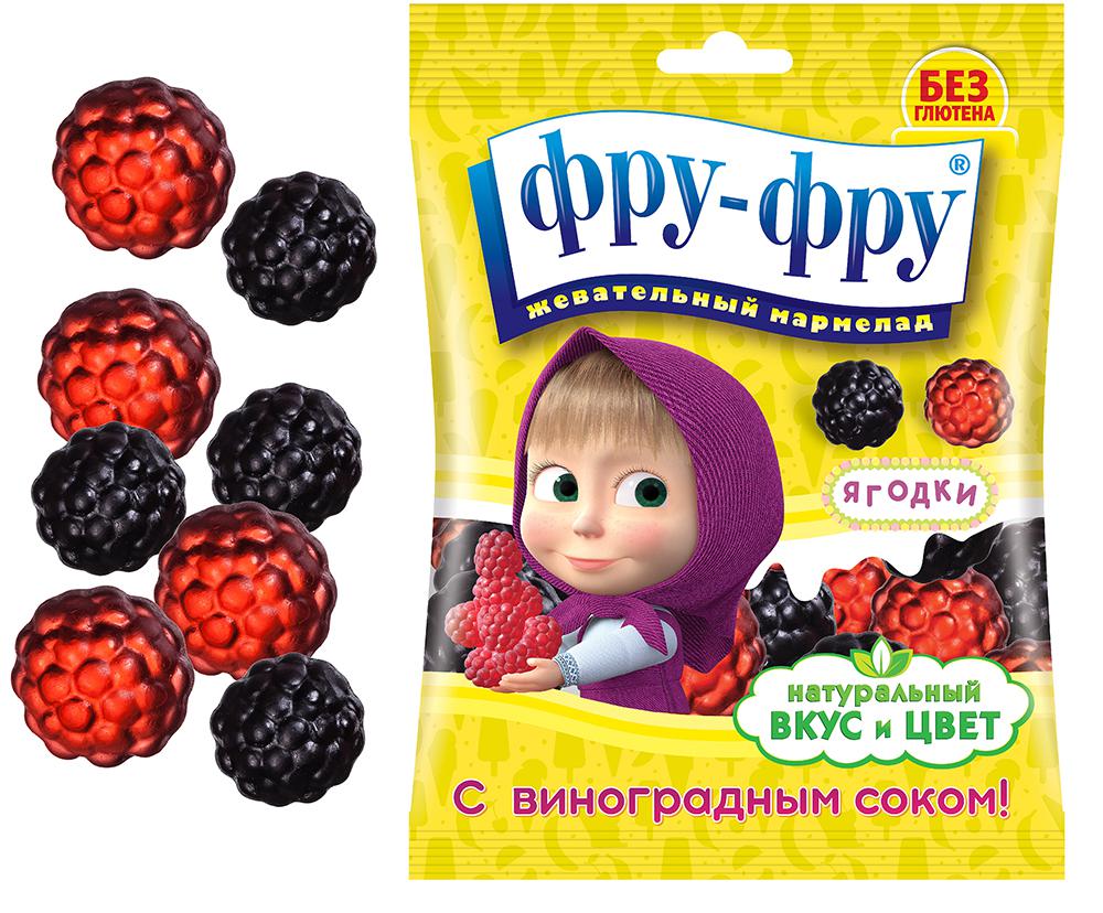 Маша и Медведь Мармелад жевательный Фру- Фру с виноградным соком  Ягодки 100,0