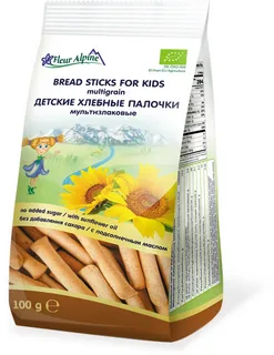 Fleur Alpine Детские Хлебные палочки Мультизлаковые 100г