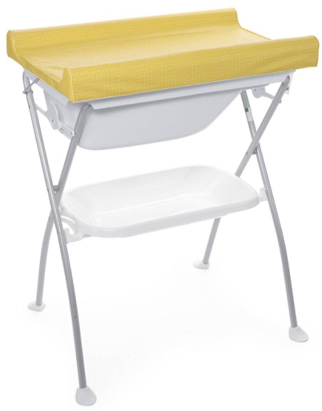 Столик для пеленания + ванночка CHICCO Bubble Land Saffron 0м+