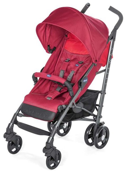 Коляска Детская Прогулочная 6м+ CHICCO Lite Way 3 Top Red Berry