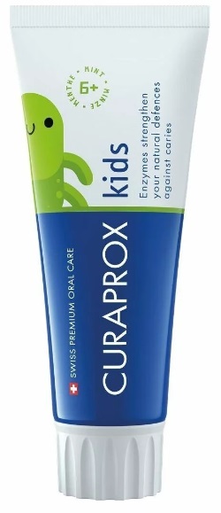 Зубная паста для детей с 6-ти лет CURAPROX Kids CS со вкусом Мяты 1450ppm F 60мл 