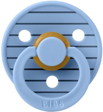 Пустышка латексная 0м+ Bibs Studio Pacifier Colour Pin разм.1 Sky Blue арт.10015230