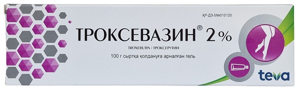 Троксевазин гель 2% 100 гр ( троксерутин ) Тева # @