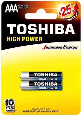 Батарейка TOSHIBA ААA ( 2 шт ) ( LR6GCP )