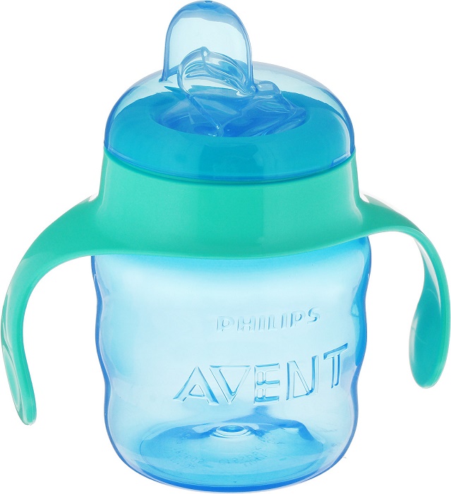Поильник 6м+ AVENT 200 мл SCF551/05 Голубой / Бирюзовый