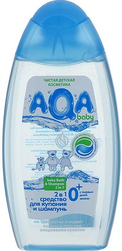AQA Baby 2в1 Средство для купания и шампунь для малыша 250мл