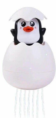 Игрушка для ванны Яйцо лейка Черный пингвин ROXY KIDS арт.REGG-003