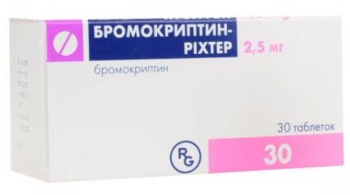 Бромокриптин Рихтер табл. 2,5 мг №30