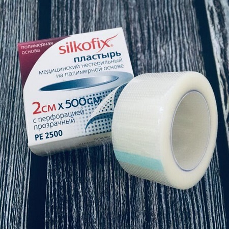 Лейкопластырь Рулонный Прозрачный 2см*500м SILKOFIX