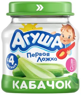 Агуша Пюре Кабачок 80г с 4мес