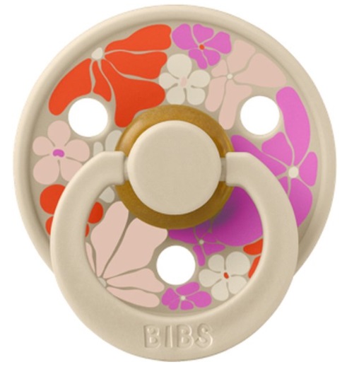 Пустышка латексная 0м+ Bibs Studio Pacifier Colour Flower Child разм.1 Vanilla арт.10014245