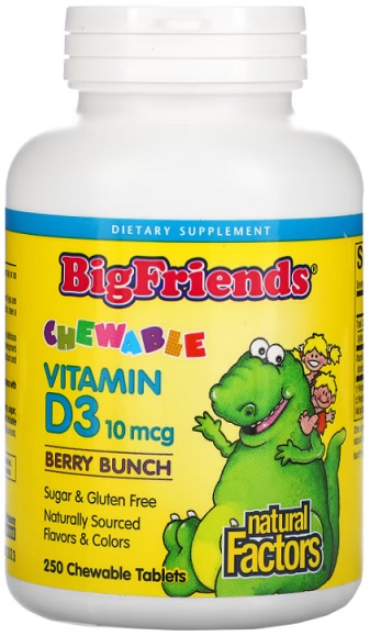 Bigfriends жевательный Витамин D3 Berry Bunch №250жев.таб  &
