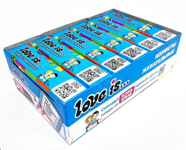Конфеты жевательные LOVE IS Арбуз-Тропик 20 г 