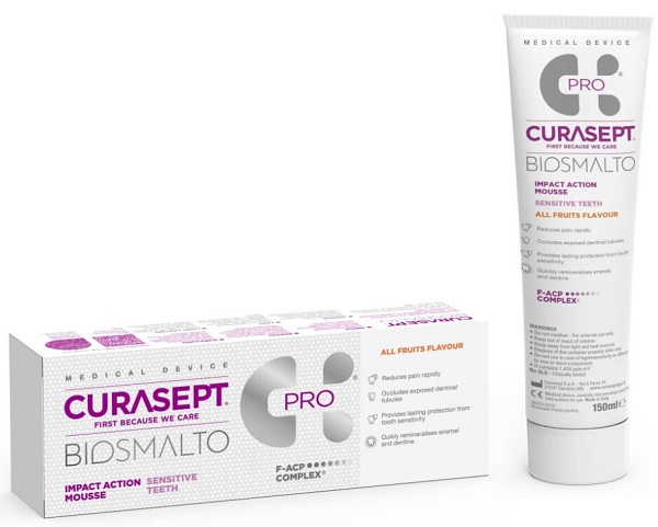 Мусс для полости рта CURASEPT Biosmalto Sensetive Pro 150 мл
