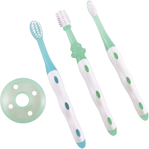 BABY-NOVA Набор зубных щеток Прорезыватель (массаж+чистка) 3м+