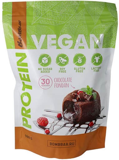Bombbar Vegan Коктейль-Веган 900г Шоколадный фондан