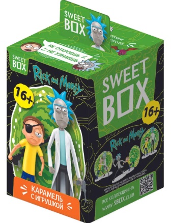 Мармелад Свит бокс Rick and Morty в коробочке с игрушкой 10г