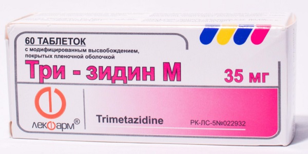 Три-зидин М таб. 35 мг №60 (триметазидин) (Упаковка)