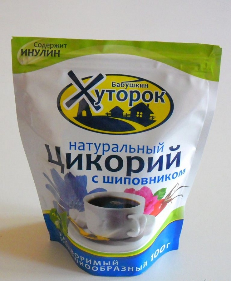 Бабушкин Хуторок Цикорий Шиповник 100г растворимый