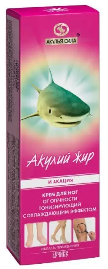 Акулий жир и Акация Крем для ног  при варикозе 75 гр 