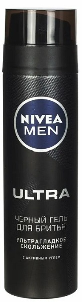 NIVEA MEN Гель для бритья чёрный Ultra 200 мл