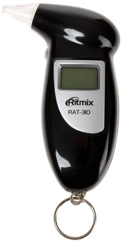 Алкотестер RITMIX RAT-310 цифровой сменные мундштуки 5шт