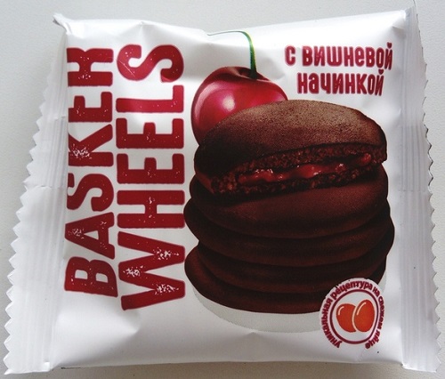 Basker Wheels Пирожное с Вишневой начинкой 36г