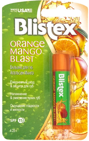 BLISTEX бальзам для губ Апельсин манго SPF15+ 4.25 гр