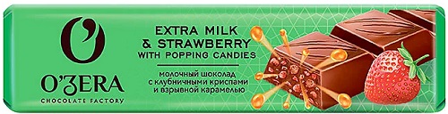 Ozera Extra Milk &Straw.w.pop.can.Молочный шоколад 45г
