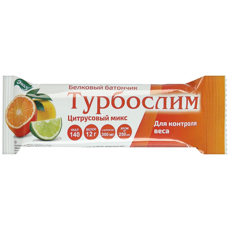 Турбослим Батончик Белковый Цитрусовый микс 50г
