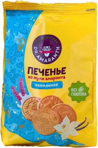 Dr.Amaranth Печенье амарантовое Ванильное 160г Di&Di