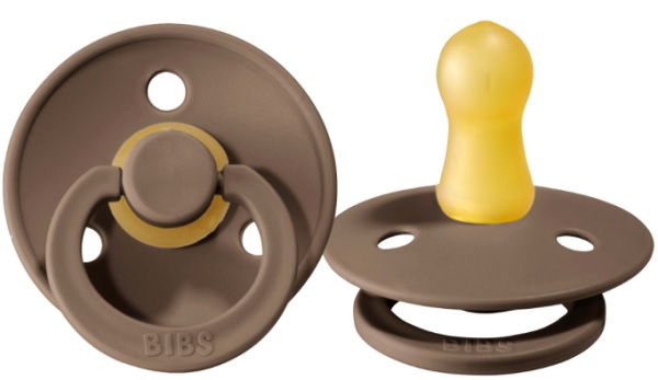 Пустышка латексная 0м+ Bibs Dark Oak арт.100243
