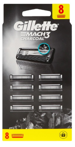 Кассеты сменные GILLETTE Mach3 Charcoal (8шт) 80752585
