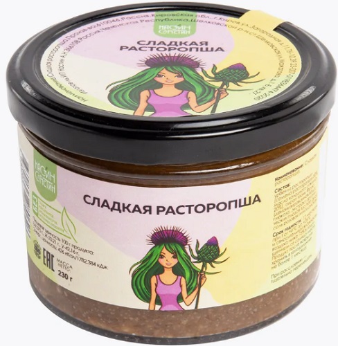 Настин Сластин Урбеч Расторопша Сладкая 230г ст/б