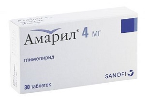 Амарил табл. 4 мг №30 ( глимепирид ) (Упаковка)