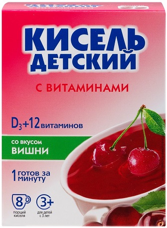 Кисель детский с витаминами Вишня 25г* 8шт Витошка